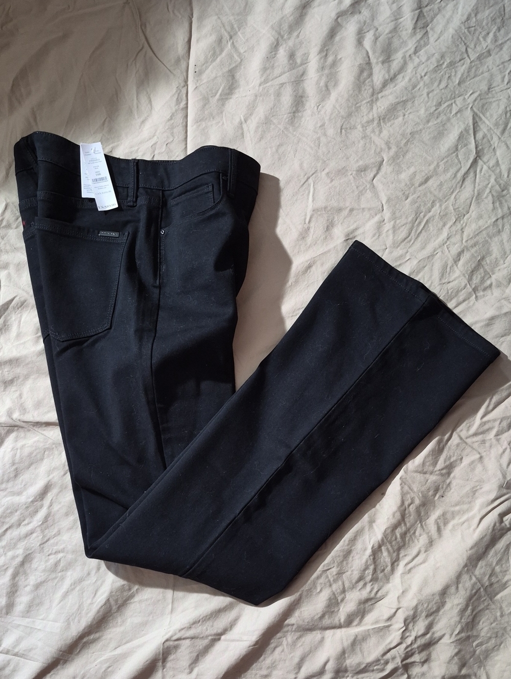 WHBM Sz10 Black Jeans High Rise Skinny Flare "THE SCULPT"